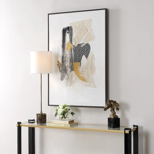 Uttermost 32372 Scatter 48" x 33" Framed Abstract Painting - MultiColor - Picture 4 of 5