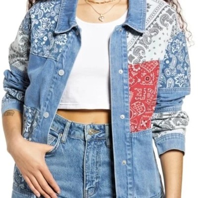NWT Anthropologie/Free People Women's Vigoss Bridget Banana Jacket Denim Small