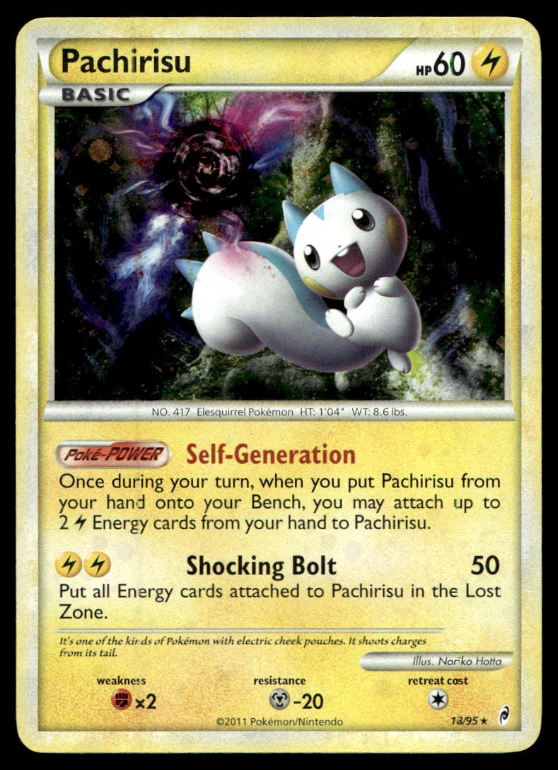 Pachirisu Call of Legends Holo Rare 18/95 2011 Pokemon TCG