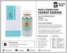 Paris Corner Unisex Emir Cedrat Essense EDP Spray 2.5 oz Fragrances