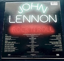 John Lennon Rock 'N' Roll Vinyl LP- Captiol Re-issue SN-16069-Green Label-EX