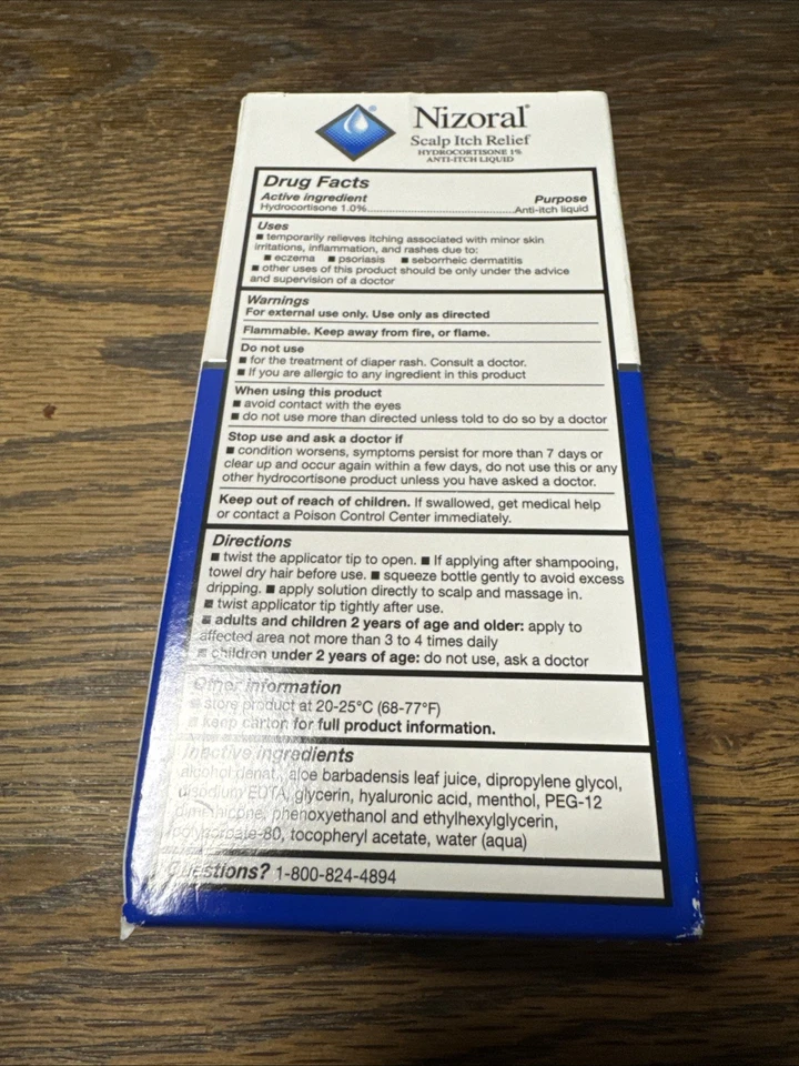 NEW Nizoral Scalp Anti-Itch Relief Max Strength Liquid Soothe Calm 2 oz Exp 7/26 - Image 2 of 2