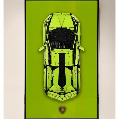 Display-Wandtafel für Lego Technic Lamborghini Sián FKP 37 42115, 75x45cm