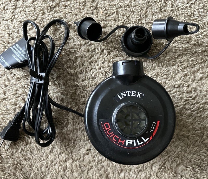 Intex Quick Fill 120 Volt Electric Air Pump With Nozzles