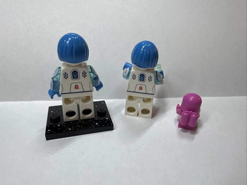 LEGO 71046 Enfermera Android Serie 26 Minifigura Cantidad 2 Plus Bebé Rosa, 1 Base Foto 2 de 4