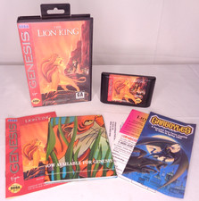 The Lion King Video Game for Sega Genesis CIB Complete with Jungle Book Poster