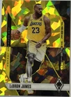 23-24 Panini Phoenix - Fade to Black LeBron James #3 Yellow Ice /175 COLOR MATCH