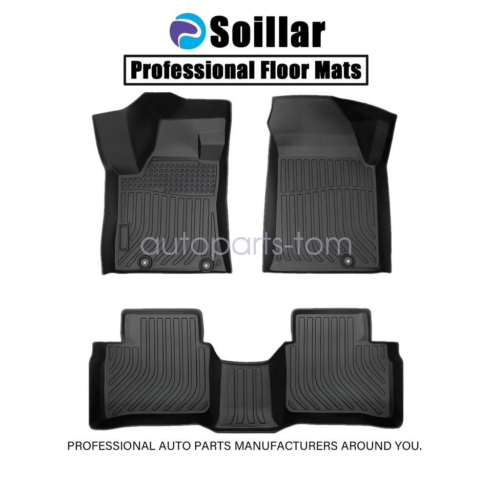 3D TPE Floor Mats For 2014-2015 Nissan Altima 2016-2020 Maxima Liners Waterproof - Image 2 of 4