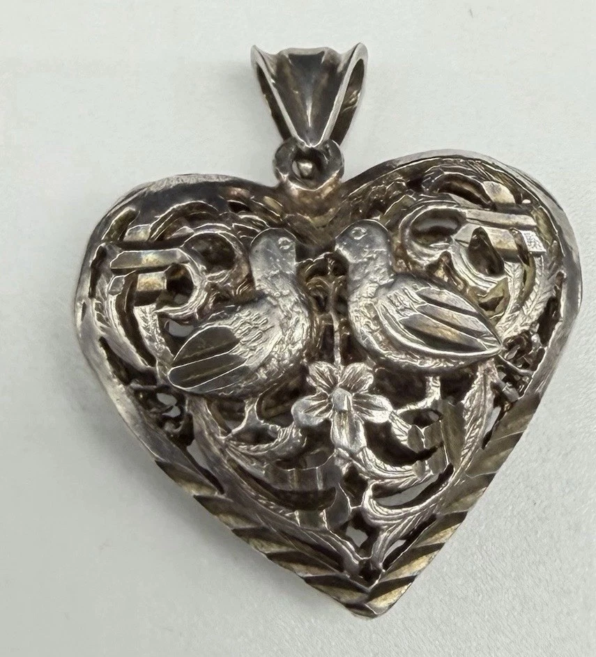 puffy heart pendant products for sale | eBay