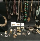 Vintage To Modern Costume Jewelry Lot Necklaces Earrings Bracelets Brooches And