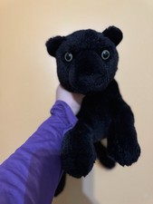 Vintage FAO Schwarz Black Panther Plush RARE