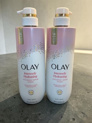 Olay Intensely Hydrating Hyaluronic Serum Complex Body Wash 20 oz Lot of 2 NEW