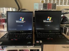 IBM ThinkPad Vintage Laptop Collection R50+R40e Windows XP Retro Computer Testato