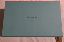 Tiffany & Co EMPTY Blue Gift Box Size 10 x 8 ” x 6" Authentic W/ Gift Bag