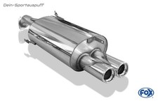 Fox Sportauspuff Volvo V40 S40 T4 2x80 rund mit Abs.