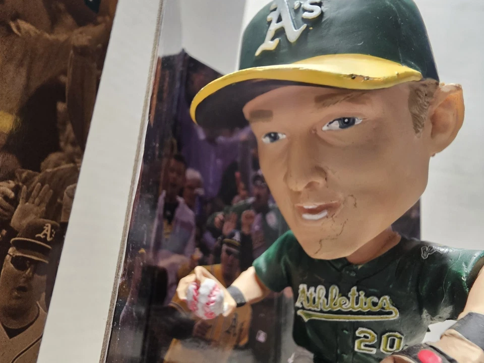 Josh Donaldson Oakland A's MLB 2014 SGA Bobblehead Diorama Tarp Catch  - Image 2 of 4