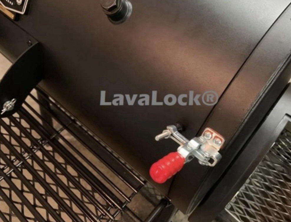 LavaLock 2pk Vertical Flat Mount Toggle Clamp Smoker Door Latch for Oklahoma Joe