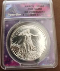 2019 1oz Silver 50 Zombucks The Saint 999 Apocalypse Round Traderbea ANACS MS69