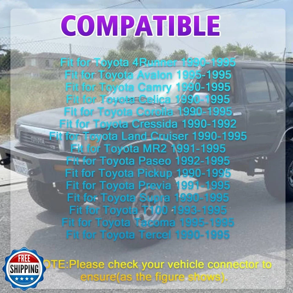 AMHTDOL OBD Adapter Fit for Toyota 17 Pin OBD1 to 16 Pin OBD2 Diagnostic Cabl - Image 2 of 4