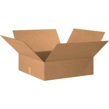 20" x 20" x 6" Flat Cardboard Corrugated Boxes Lot of 15