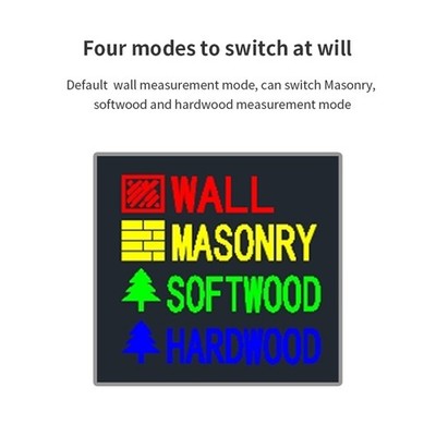Pinless Moisture Meter For Drywall Wood Humidity Detector Non-Destructive LQQS