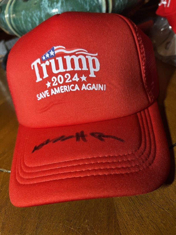 Antonio Brown Signed Trump Save America Again 2024 Red Trucker Hat - Beckett