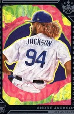 2022 Panini Diamond Kings Andre Jackson #156 Framed Blue Los Angeles Dodgers 34B
