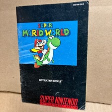 Super Mario World SNES Super Nintendo Instruction Manual Only SNS-MW-USA-2