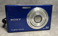 Sony Cyber-shot DSC-W330 14.1MP Blue 4x Zoom 26mm Wide Angle Digital Camera