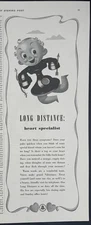 Magazine Ad* - 1940 - AT&T / Bell System - Long Distance Heart Specialist