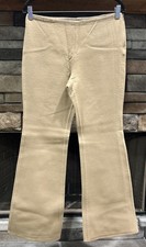 Women  s THEORY Camel Demetria Of Saxton Wide Leg Wool Blend Pants Size 8  A10