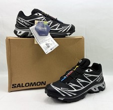 Salomon XT-6 GORE-TEX Trail Running Sneaker Shoes Black Silver Men's 5 NIB