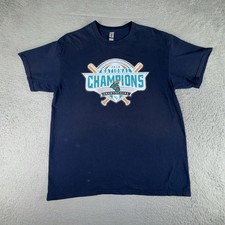 Coastal Carolina University Chanticleers 2016 NCAA Baseball Champions T Shirt L