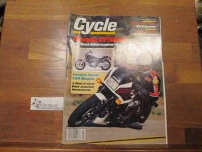 Cycle July 1984 Honda VF500F Pocket-Sized V30 Magna Honda V65 Sabre harley FXRDG