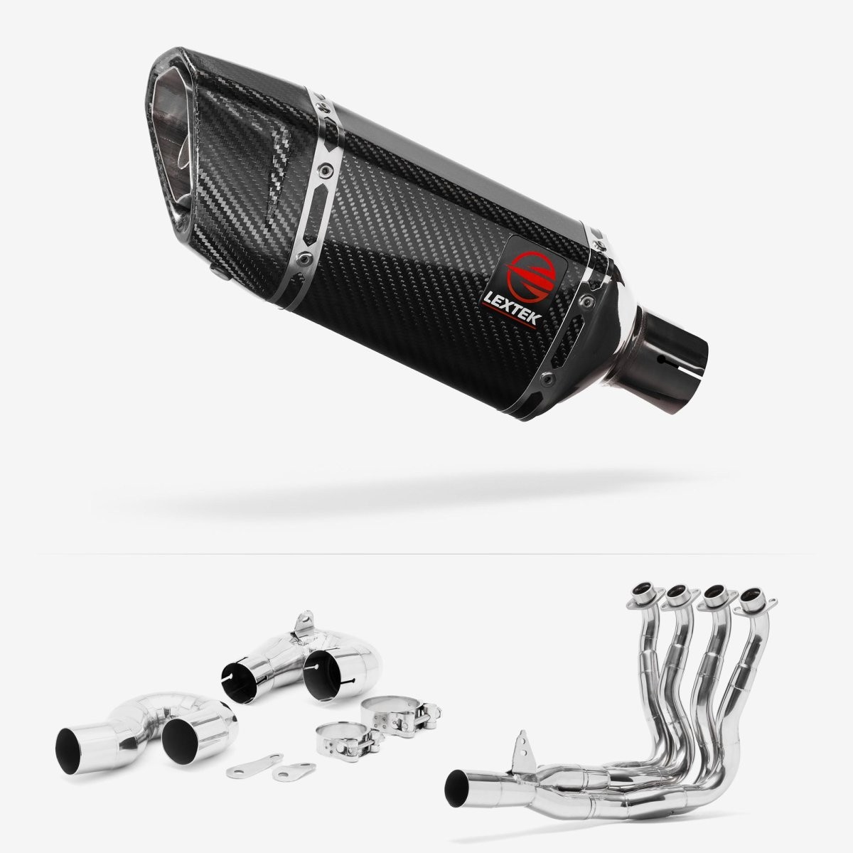 Lextek Carbon Fibre SP11C 200mm Exhaust System Silencer Complete Exhaust System