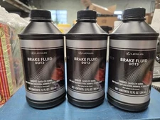 Lexus DOT3 Automotive Brake Fluid- 12 Fl Oz Bottles- PACK OF 3