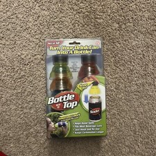AS SEEN ON TV SET OF 12 BOTTLE TOPS TURN YOUR DRINK CAN INTO A BOTTLE