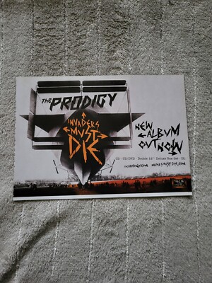 TPGM34 WERBUNG 5X8 THE PRODIGY: ''INVADERS MUST DIE'' ALBUM