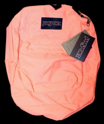 coral peaches jansport backpack ebay Vintage JANSPORT Superbreak Coral Peaches Backpack for sale online