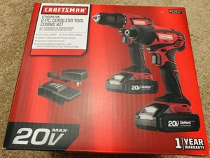 Craftsman-20V-MAX-Cordless-Drill-and-Impact-Driver-Combo-Kit-New-Sealed