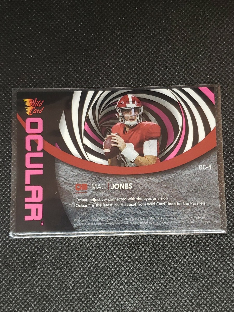 【希少】MACNAIRS 2021 Wild Card Allumination MAC JONES RC #OC-4 PINK PARALLEL