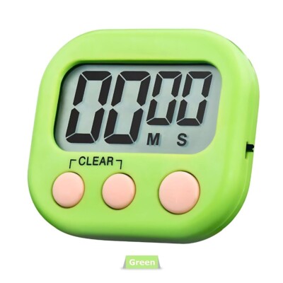 Large LCD Digital Kitchen Cooking Timer Count Down Up Clock Loud Alarm Magnetic