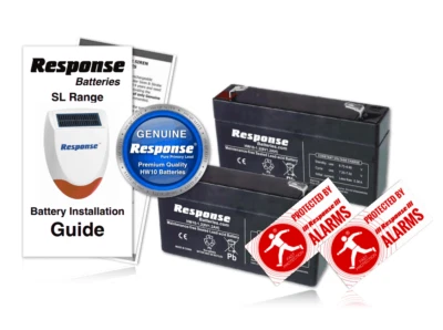 RESPONSE ALARM BATTERY Response Alarm Genuine HW10 6v 1.2Ah SL5 Panel Response Battery KIT / RRP £53.99