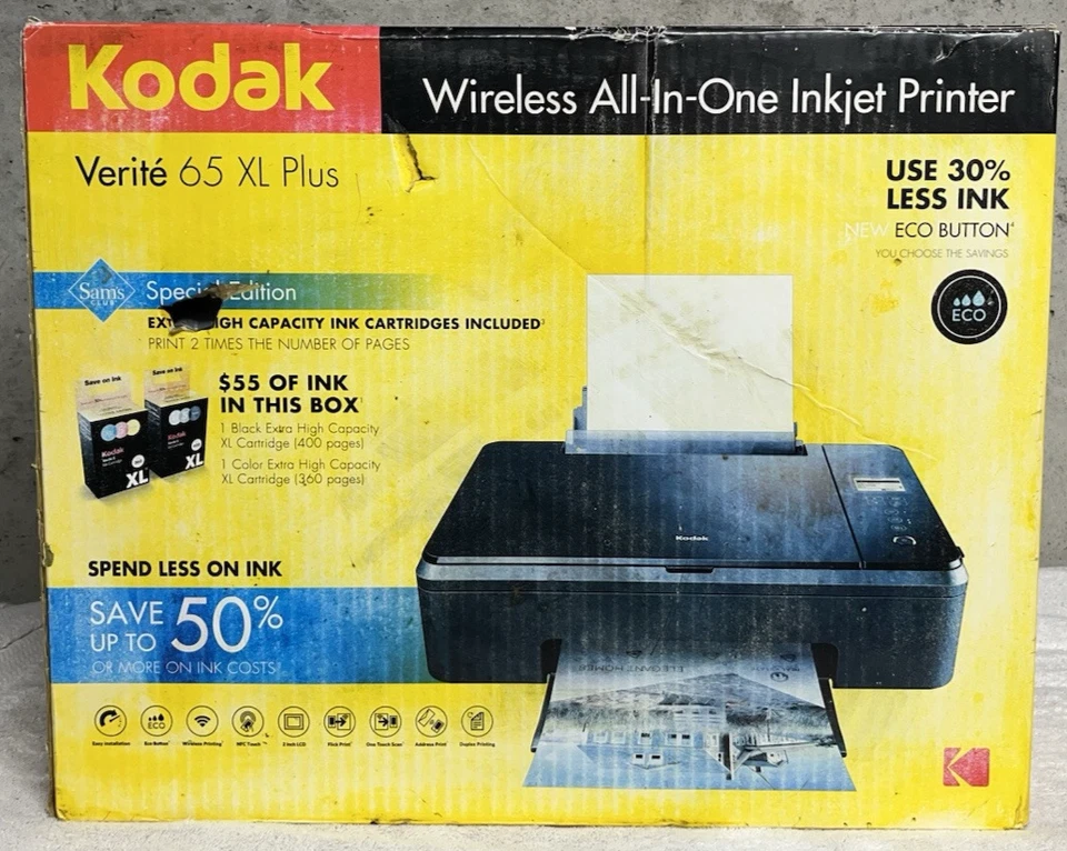 Kodak Verite 65 XL Plus Printer Wireless All In One Inkjet Printer Special Ed. - Image 3 of 4