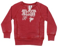 OuterStuff NFL Youth Girls Team Color Burnout Fleece, Atlanta Falcons