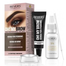 HENNA EYEBROW EYELASH TINT Lasting Brow Dye Paint Full Kit Cream Brown Black UK