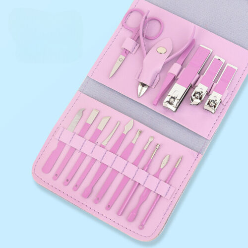 Women Men Manicure Pedicure Set Finger Toe Nail Clippers Scissors Grooming Kit - Picture 5 of 13