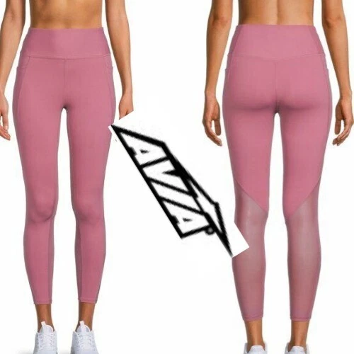Women’s Avía SIZE S 4-6 Active Flex Tech Core Compression Leggings Mauve Pearl - Picture 1 of 13