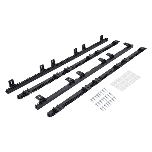 4pcs Gear Racks Nylon Door Gear Racking Door Mounted 39.4*0.8*1.1in 100*2*2.8cm - Afbeelding 5 van 14