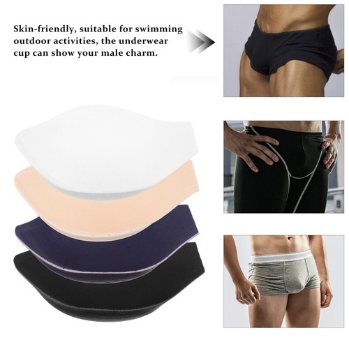 Swimming Underwear Sponge Pad for Bulge 4pcs Set - Picture 8 of 12